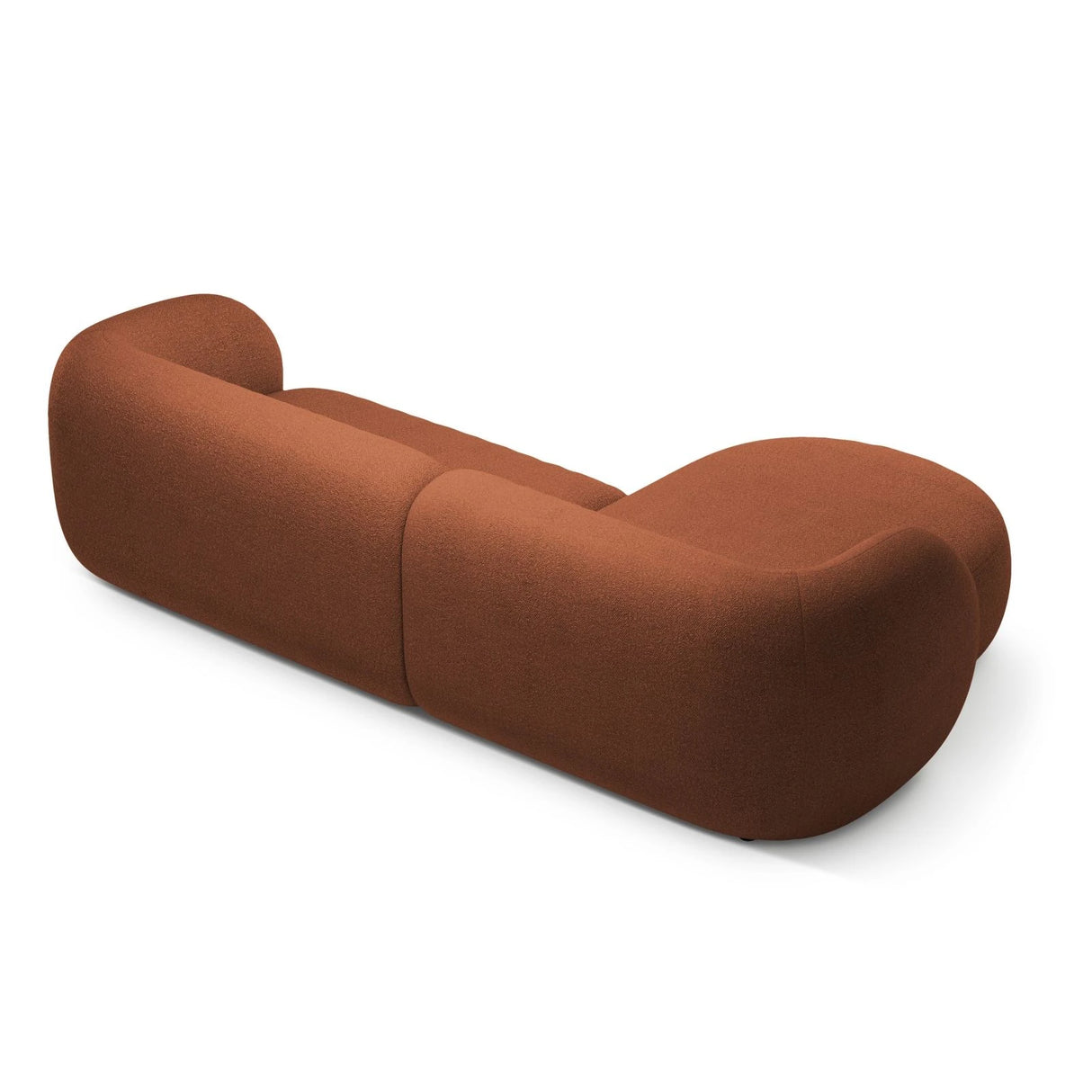 Kate Ecksofa Links mit Bezug aus Boucle (Baloo 2078) in Terrakotta, 285x176 cm – Bild 3