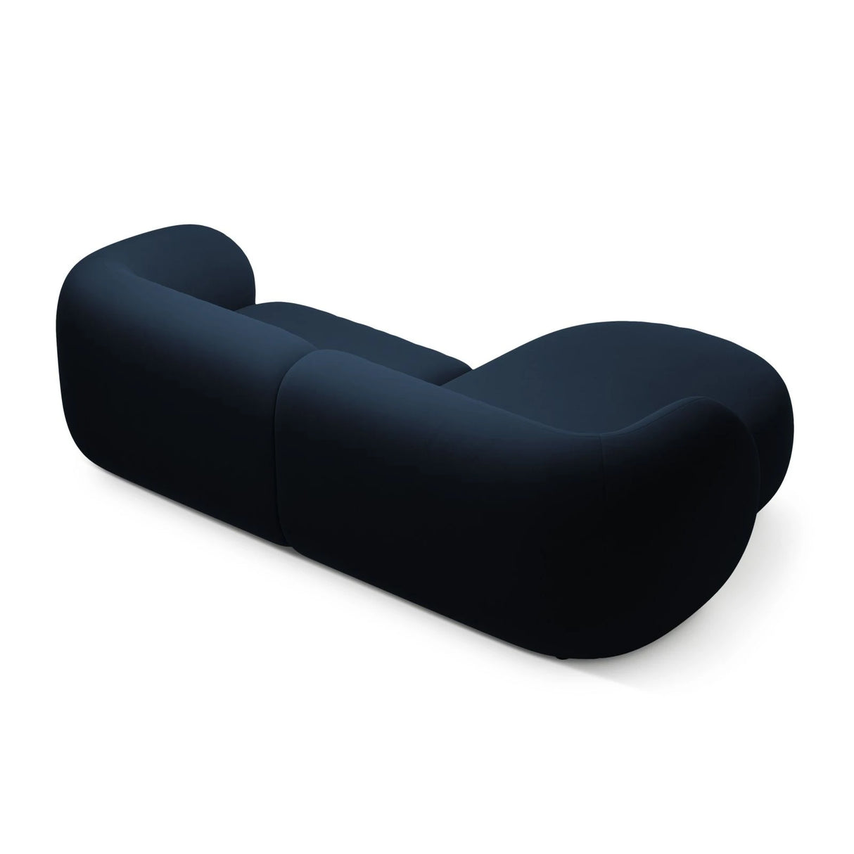 Kate Ecksofa Links mit Bezug aus Samt (Salvador 05) in Königsblau, 255x176 cm – Bild 3