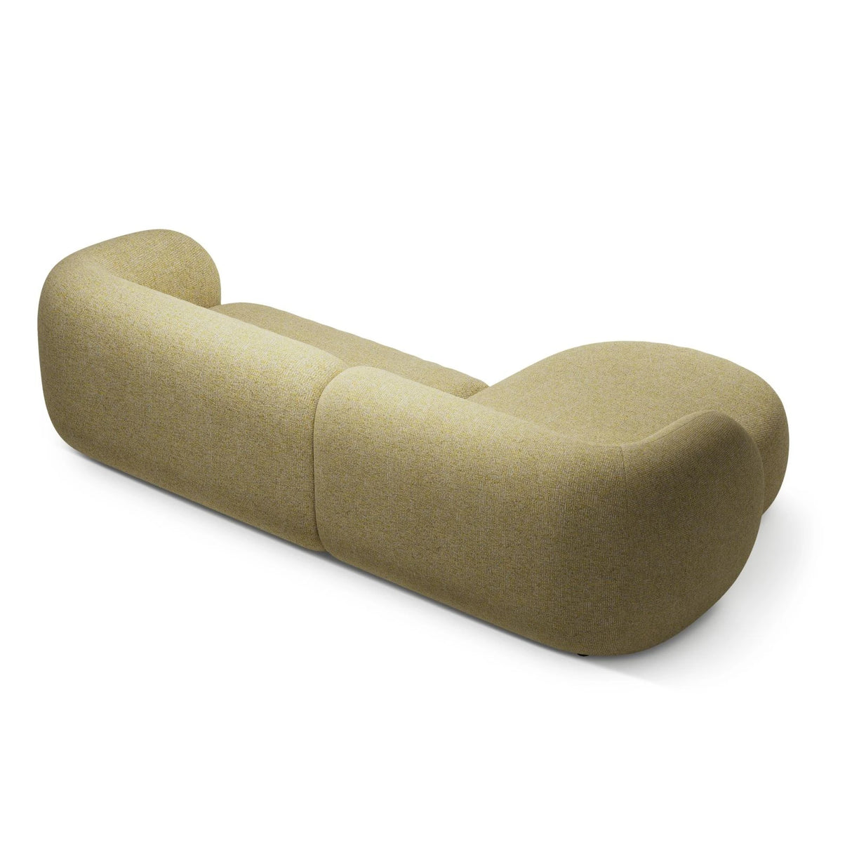 Kate Ecksofa Links mit Bezug aus Strukturierter Stoff (Puente 41) in Sonnenblume melange, 285x176 cm – Bild 3