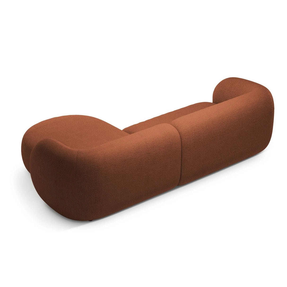 Kate Ecksofa Rechts mit Bezug aus Boucle (Baloo 2078) in Terrakotta, 285x176 cm – Bild 3