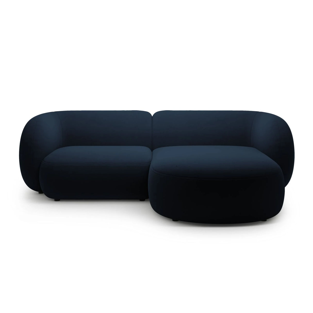 Kate Ecksofa Rechts mit Bezug aus Samt (Salvador 05) in Königsblau, 255x176 cm – Bild 1