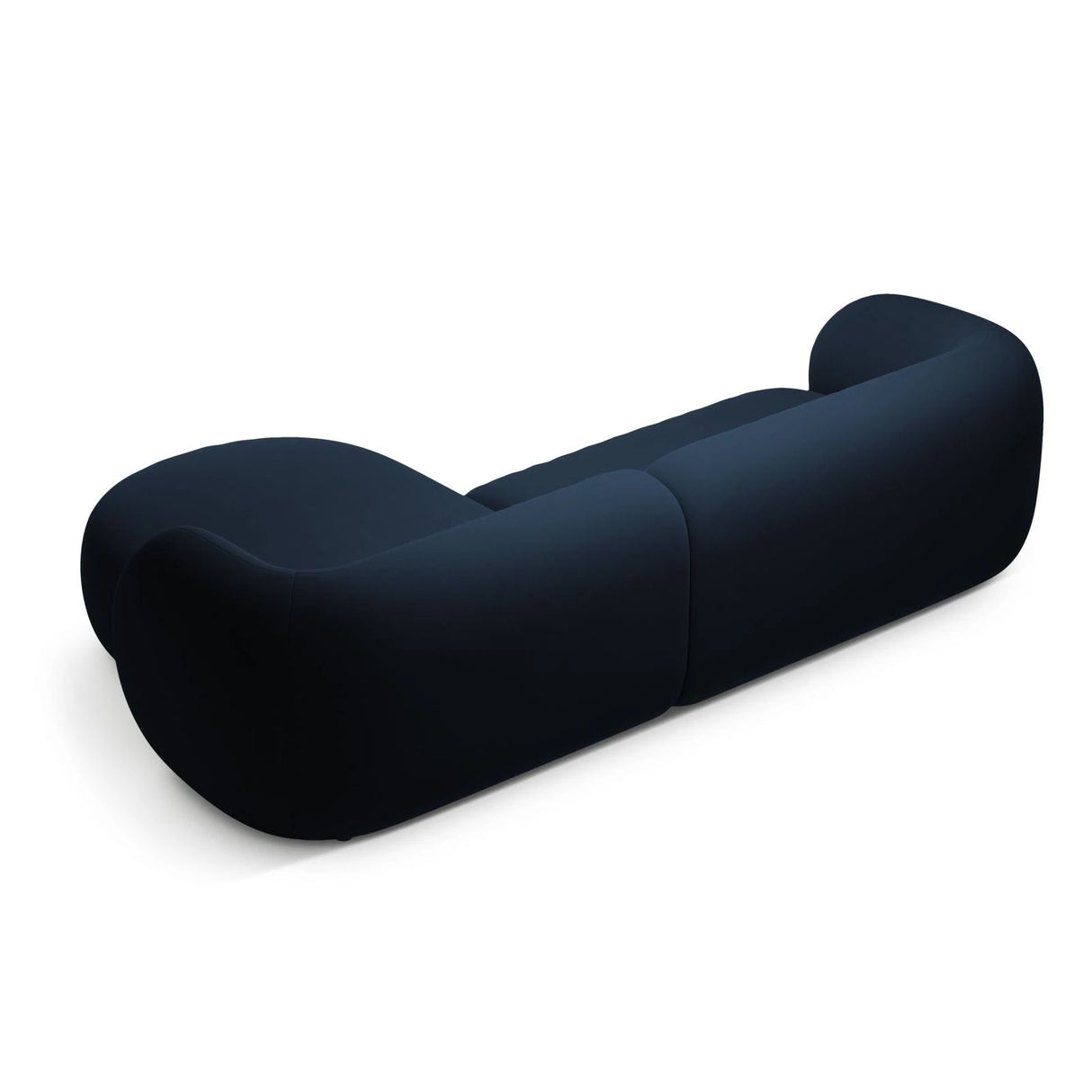 Kate Ecksofa Rechts mit Bezug aus Samt (Salvador 05) in Königsblau, 285x176 cm – Bild 3