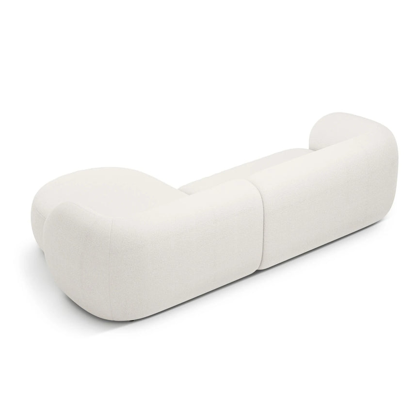 Kate Ecksofa Rechts mit Bezug aus Samt, Strukturstoff oder Boucle, 285x176 cm – Bild 3