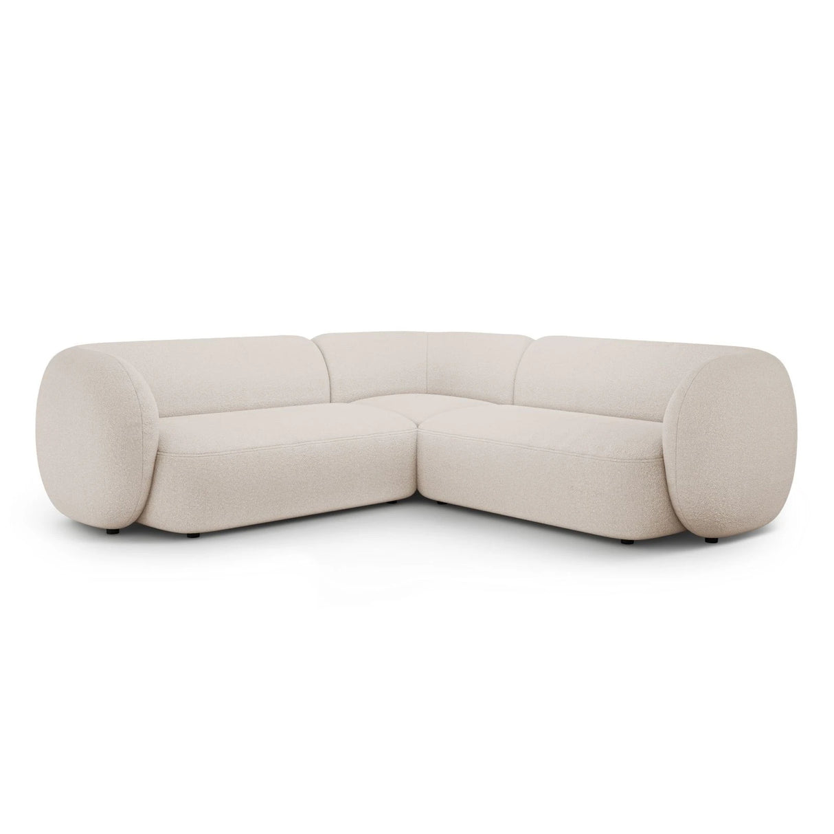 Kate Ecksofa symmetrisch aus Boucle (Baloo 2074) in Beige, 252x252 cm – Bild 1