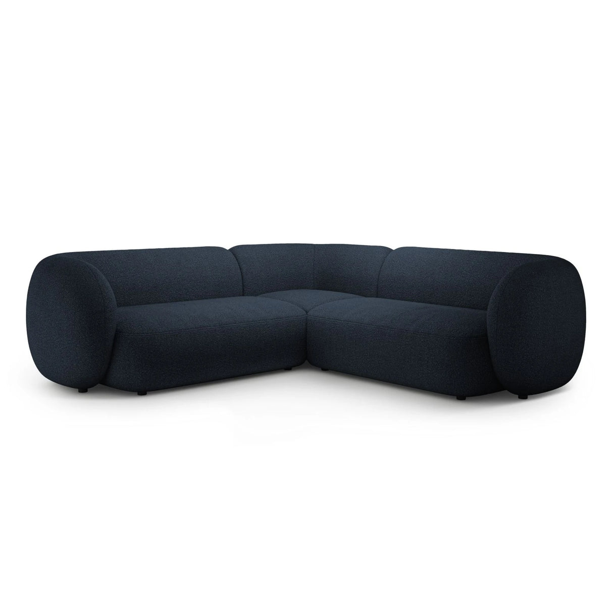 Kate Ecksofa symmetrisch aus Boucle (Baloo 2088) in Dunkelblau, 252x252 cm – Bild 1