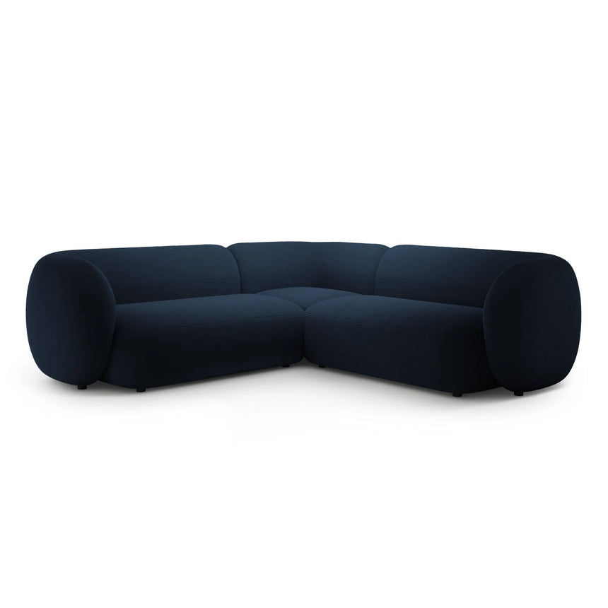 Kate Ecksofa symmetrisch aus Samt (Salvador 05) in Königsblau, 252x252 cm – Bild 1