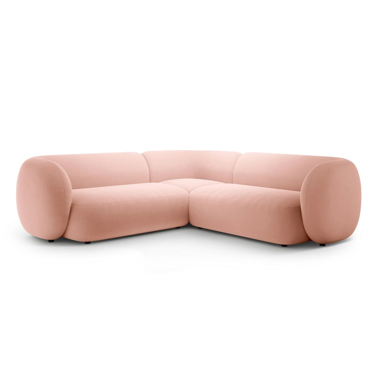 Kate Ecksofa symmetrisch aus Samt (Salvador 11) in Rosa, 252x252 cm – Bild 1