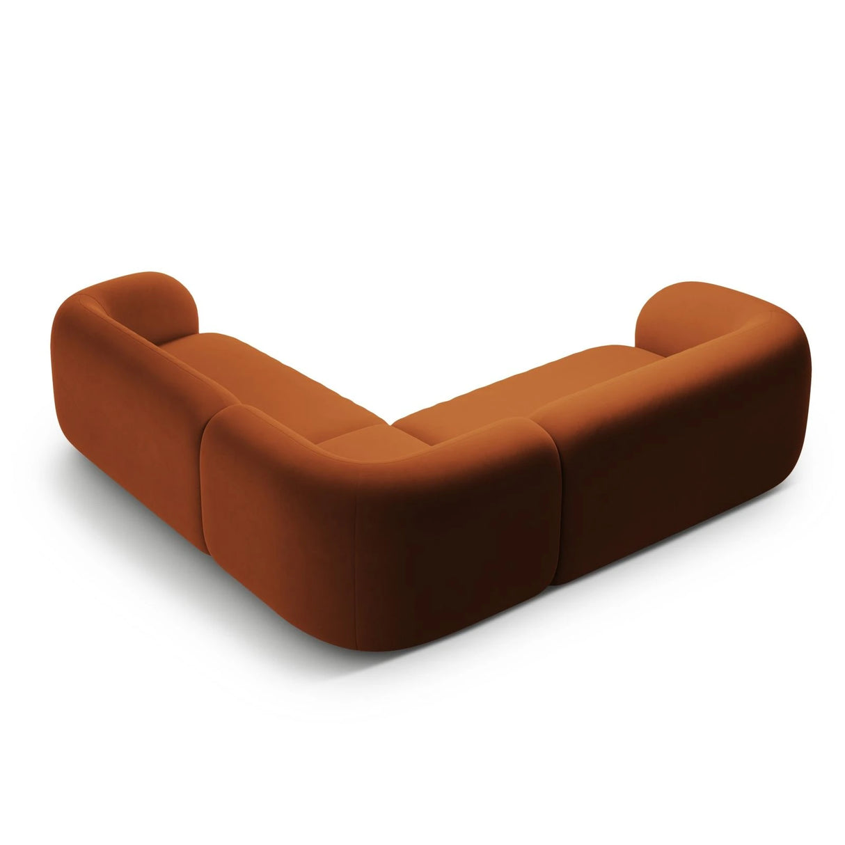 Kate Ecksofa symmetrisch aus Samt (Salvador 14) in Terrakotta, 252x252 cm – Bild 3