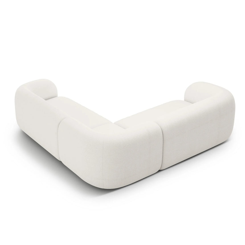 Kate Ecksofa symmetrisch aus Samt, Strukturstoff oder Boucle, 252x252 cm – Bild 3