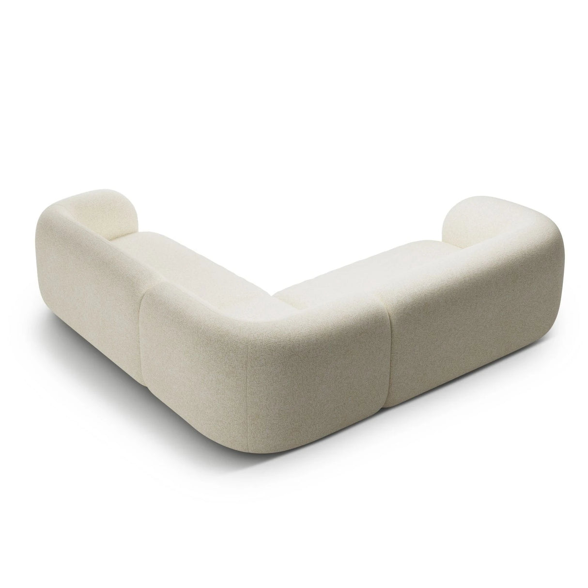 Kate Ecksofa symmetrisch aus Strukturierter Stoff (Puente 03) in Hellbeige melange, 252x252 cm – Bild 3