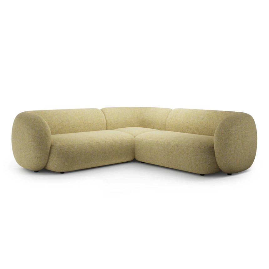 Kate Ecksofa symmetrisch aus Strukturierter Stoff (Puente 41) in Sonnenblume melange, 252x252 cm – Bild 1