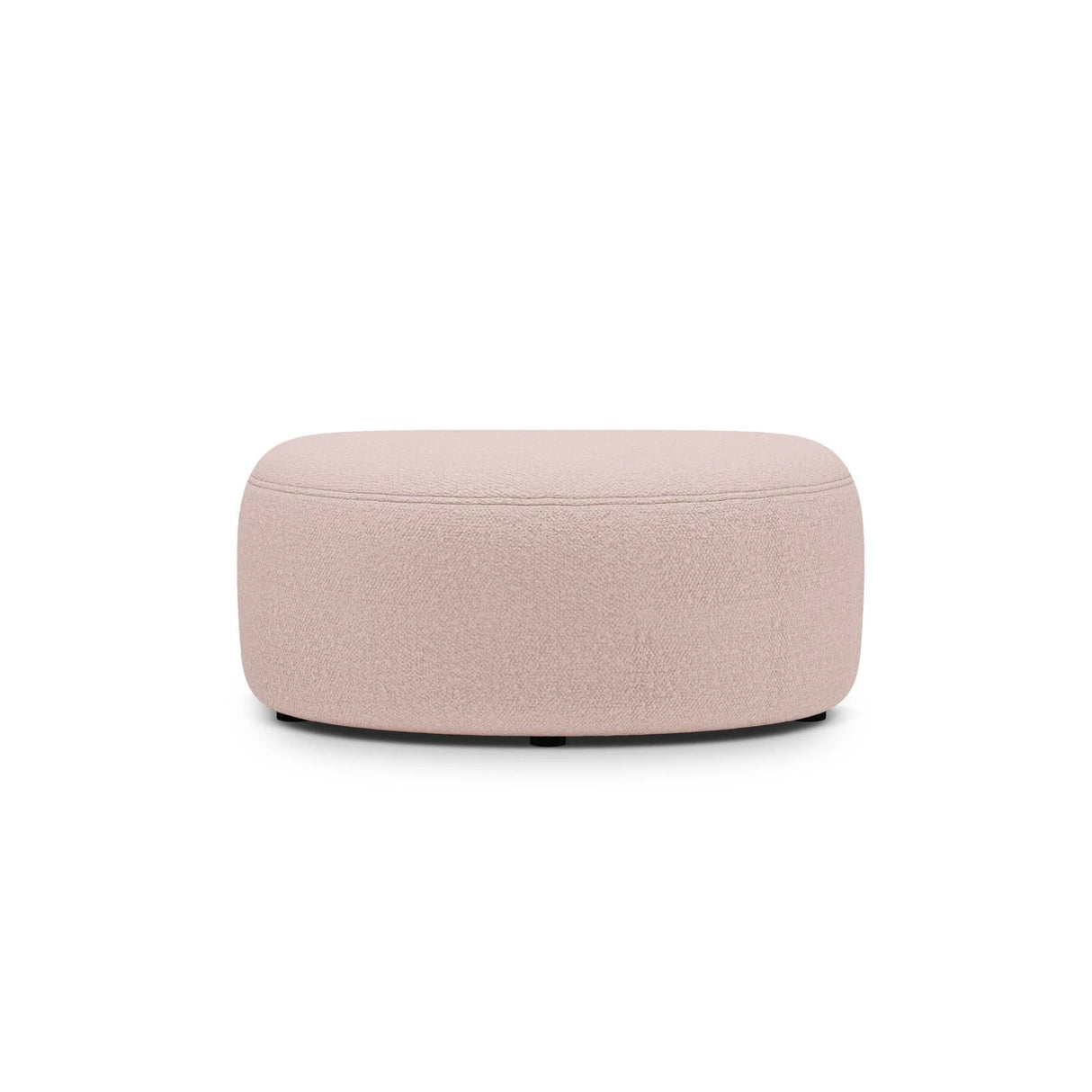 Kate Pouf mit Bezug aus Boucle (Baloo 2072) in Puderrosa, 99x60 cm – Bild 2