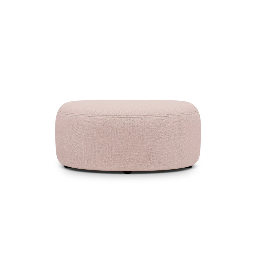 Kate Pouf mit Bezug aus Boucle (Baloo 2072) in Puderrosa, 99x60 cm – Bild 2