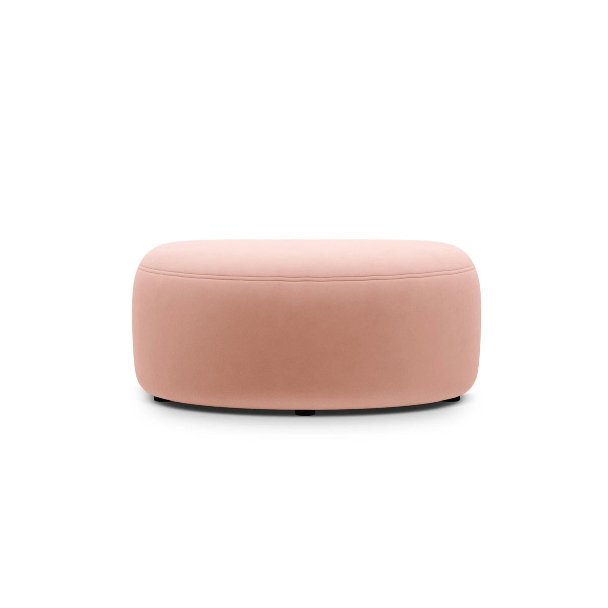 Kate Pouf mit Bezug aus Samt (Salvador 11) in Rosa, 99x60 cm – Bild 2