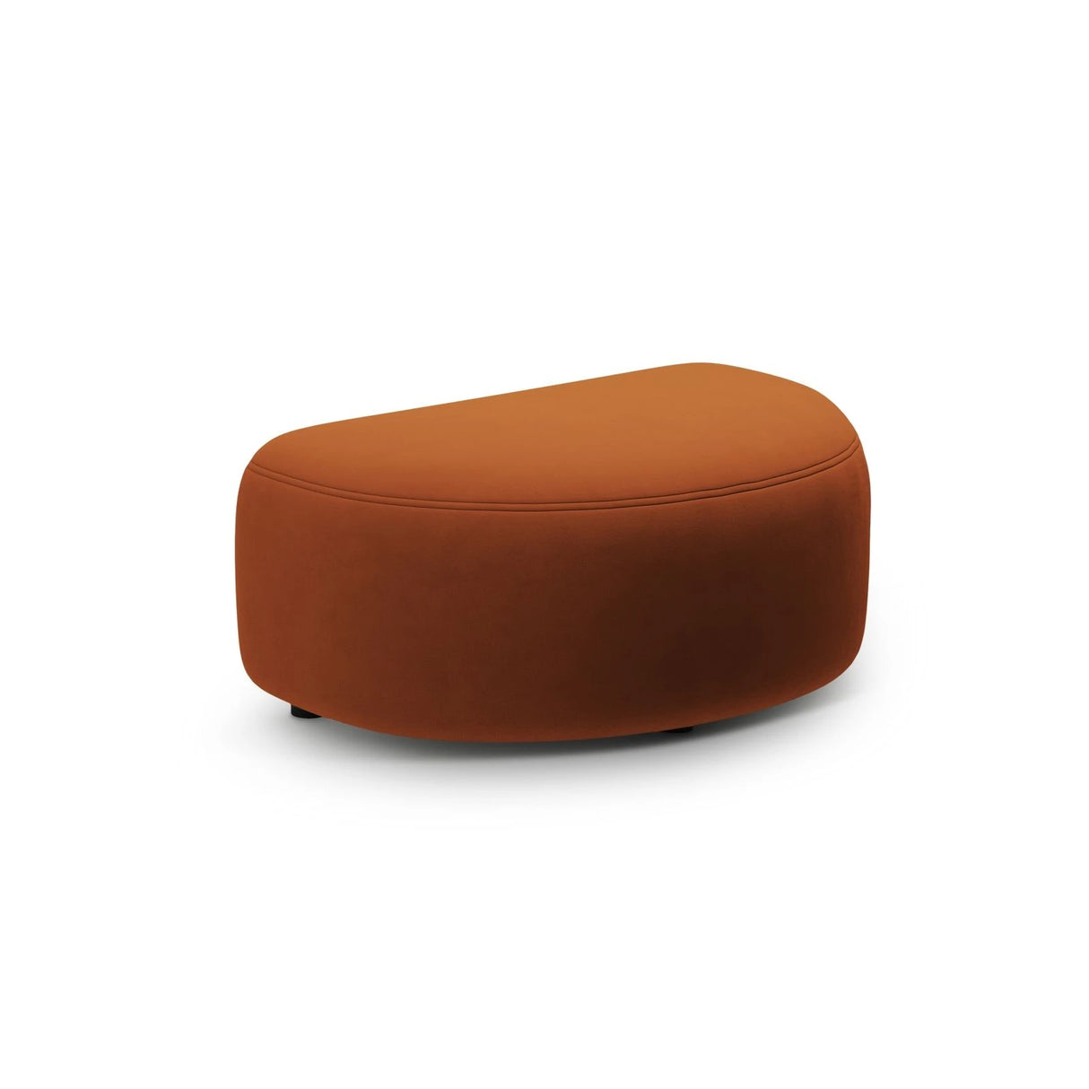 Kate Pouf mit Bezug aus Samt (Salvador 14) in Terrakotta, 99x60 cm – Bild 1
