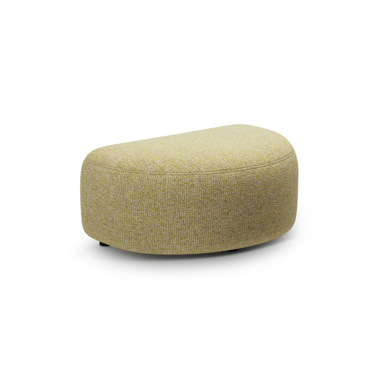 Kate Pouf mit Bezug aus Strukturierter Stoff (Puente 41) in Sonnenblume melange, 99x60 cm – Bild 1