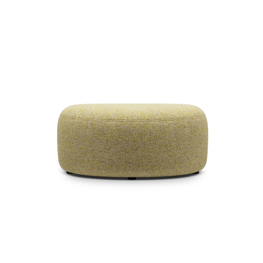 Kate Pouf mit Bezug aus Strukturierter Stoff (Puente 41) in Sonnenblume melange, 99x60 cm – Bild 2