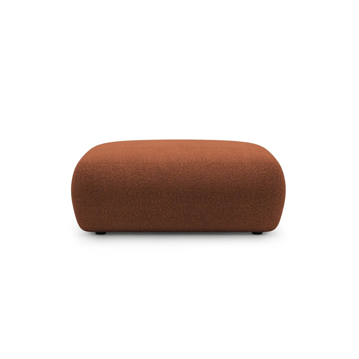 Kate Pouf rechteckig, mit Bezug aus Boucle (Baloo 2078) in Terrakotta, 99x60 cm – Bild 1