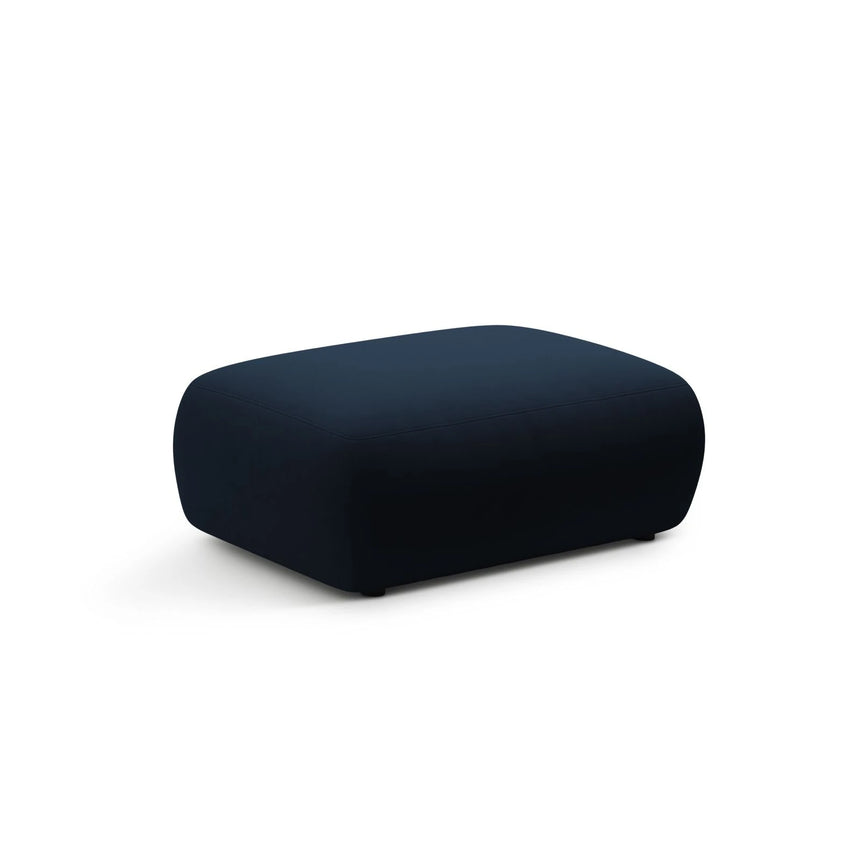 Kate Pouf rechteckig, mit Bezug aus Samt (Salvador 05) in Königsblau, 99x60 cm – Bild 2