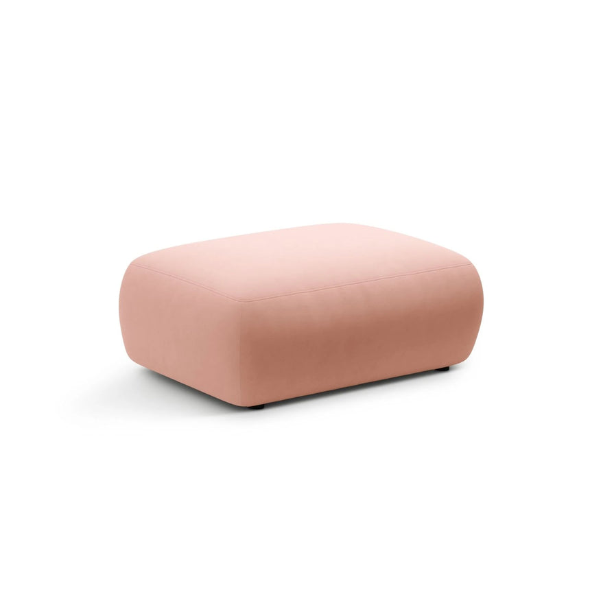 Kate Pouf rechteckig, mit Bezug aus Samt (Salvador 11) in Rosa, 99x60 cm – Bild 2