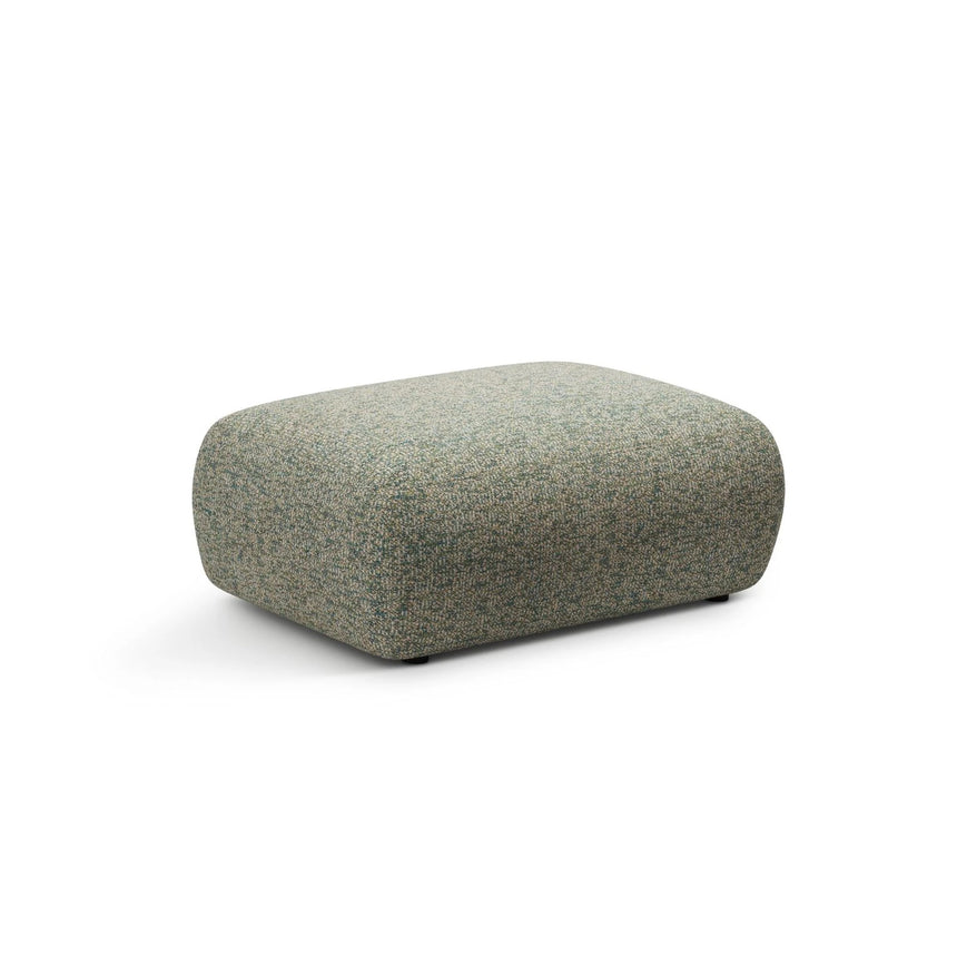 Kate Pouf rechteckig, mit Bezug aus Strukturierter Stoff (Puente 33) in Moss Green Melange, 99x60 cm – Bild 2