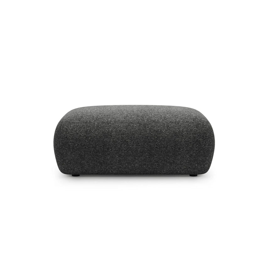 Kate Pouf rechteckig, mit Bezug aus Strukturierter Stoff (Puente 94) in Dunkelgrau melange, 99x60 cm – Bild 1