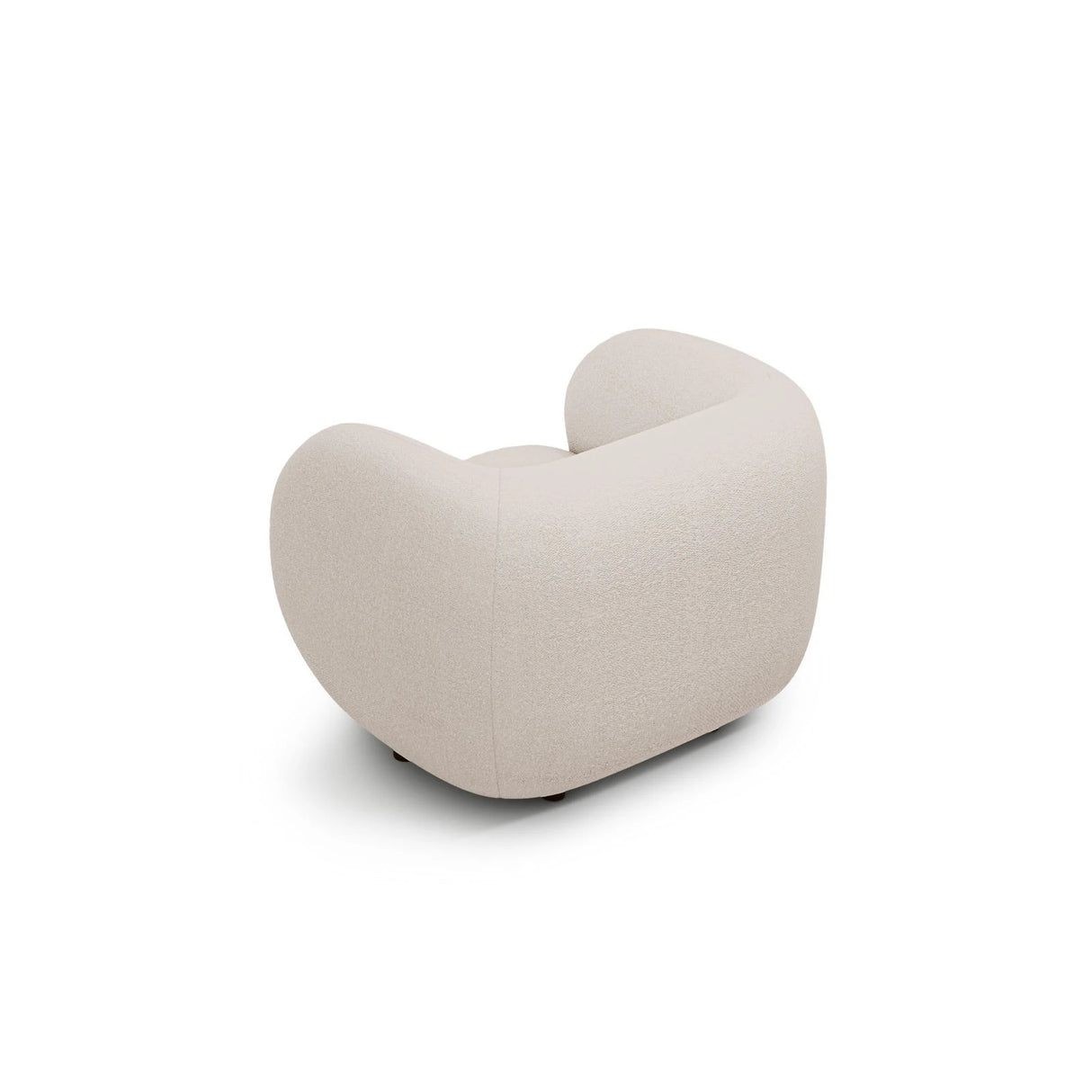 Kate Sessel mit Bezug aus Boucle (Baloo 2074) in Beige, 108x89 cm – Bild 3