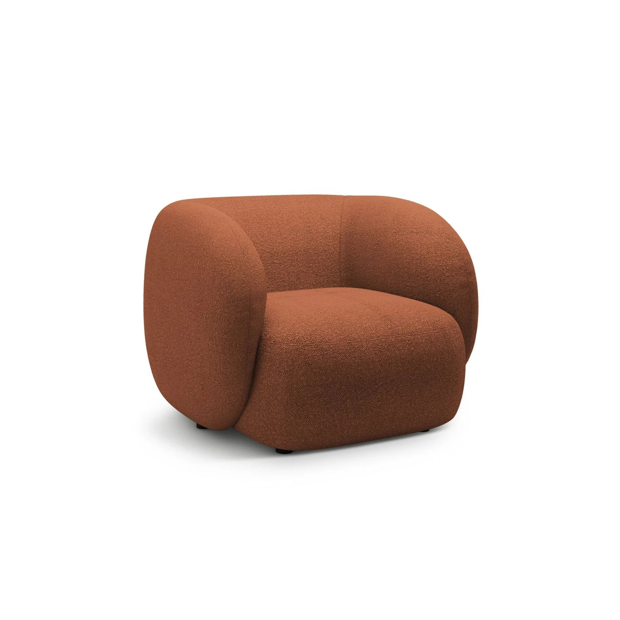 Kate Sessel mit Bezug aus Boucle (Baloo 2078) in Terrakotta, 108x89 cm – Bild 2