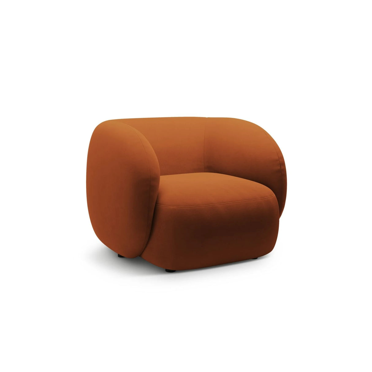Kate Sessel mit Bezug aus Samt (Salvador 14) in Terrakotta, 108x89 cm – Bild 2