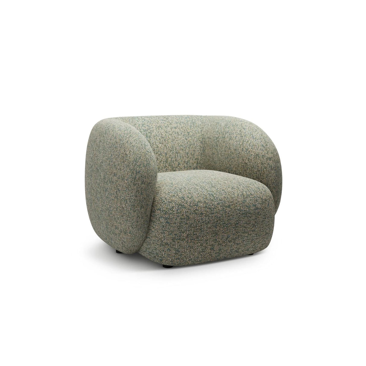 Kate Sessel mit Bezug aus Strukturierter Stoff (Puente 33) in Moss Green Melange, 108x89 cm – Bild 2