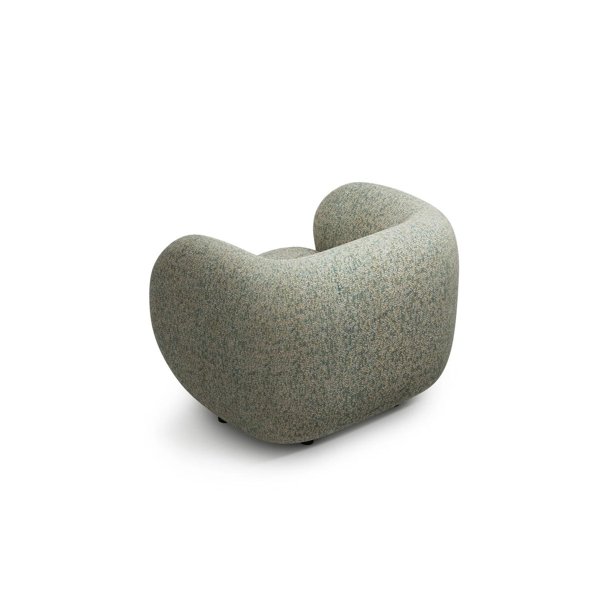 Kate Sessel mit Bezug aus Strukturierter Stoff (Puente 33) in Moss Green Melange, 108x89 cm – Bild 3