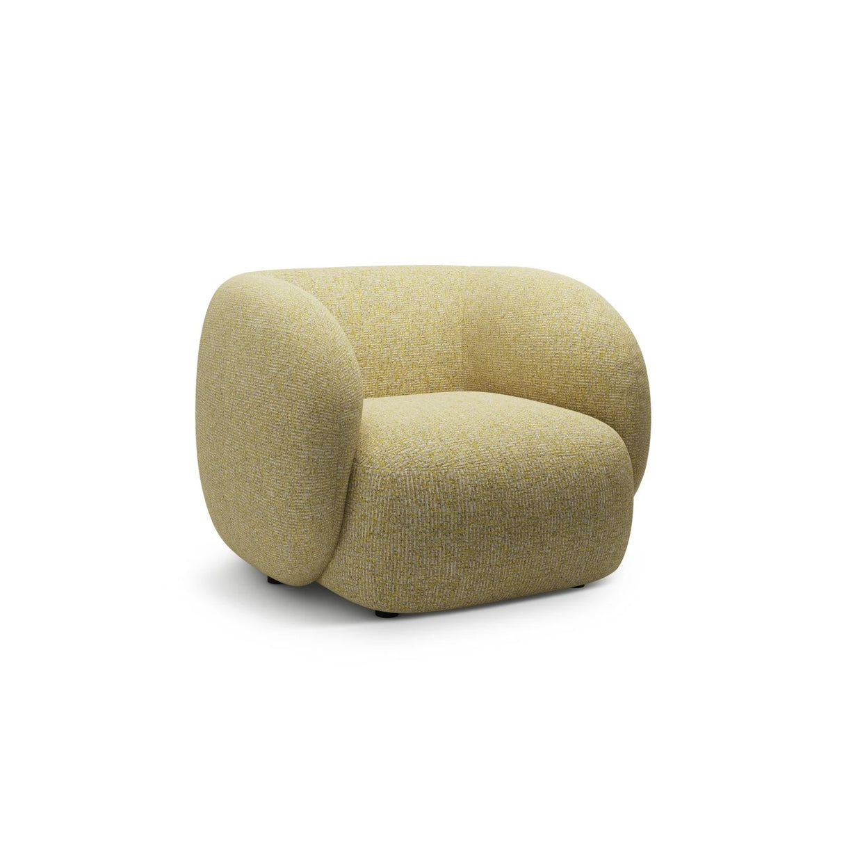 Kate Sessel mit Bezug aus Strukturierter Stoff (Puente 41) in Sonnenblume melange, 108x89 cm – Bild 2