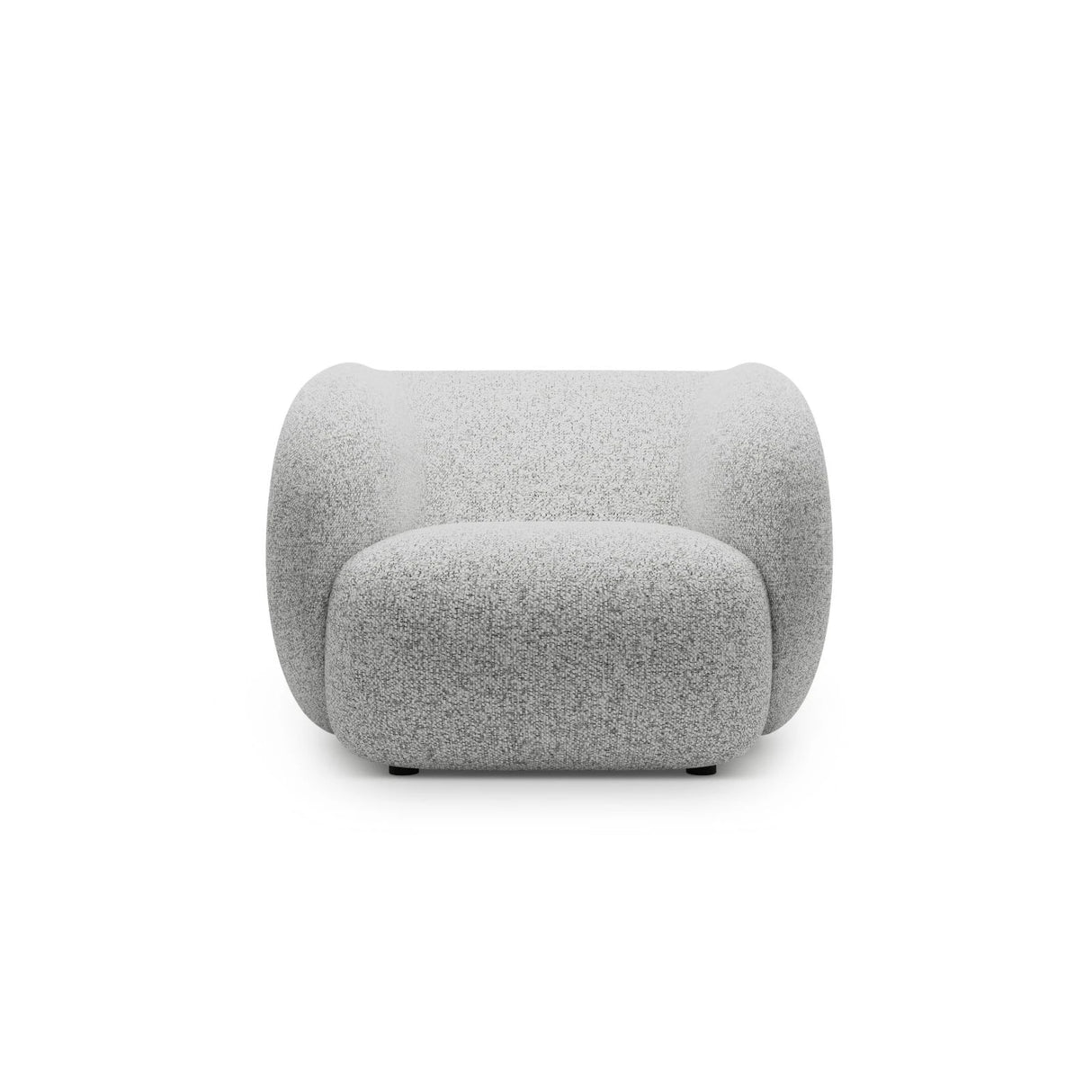 Kate Sessel mit Bezug aus Strukturierter Stoff (Puente 80) in Hellgrau melange, 108x89 cm – Bild 1