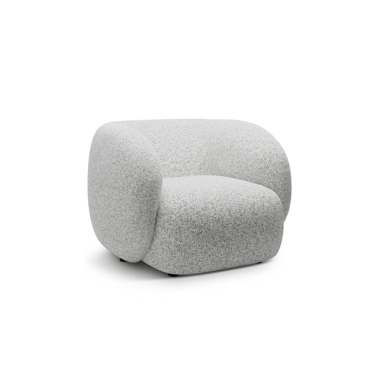 Kate Sessel mit Bezug aus Strukturierter Stoff (Puente 80) in Hellgrau melange, 108x89 cm – Bild 2