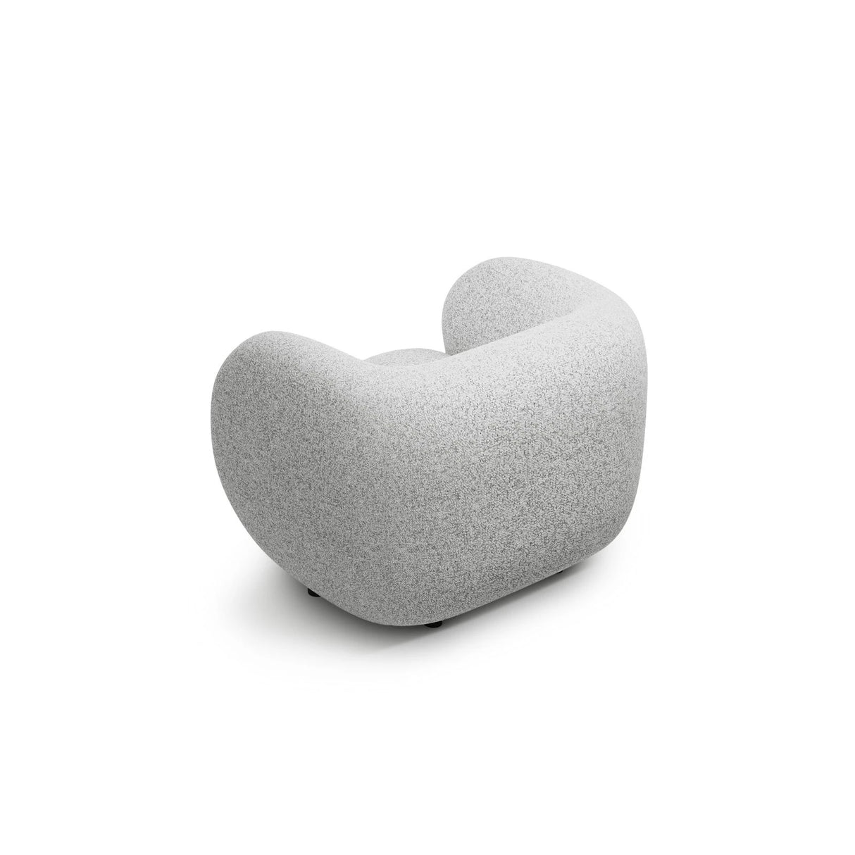 Kate Sessel mit Bezug aus Strukturierter Stoff (Puente 80) in Hellgrau melange, 108x89 cm – Bild 3