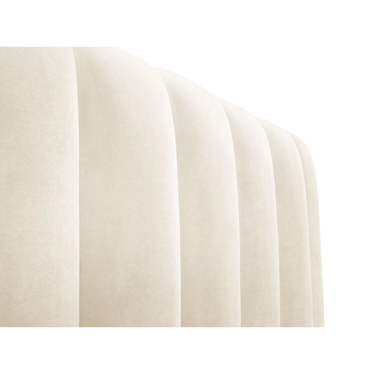 Kelp Bett mit Stauraum und Kopfteil in Samt (Blu22) in Leichtes Beige, 140x200 cm – Bild 8