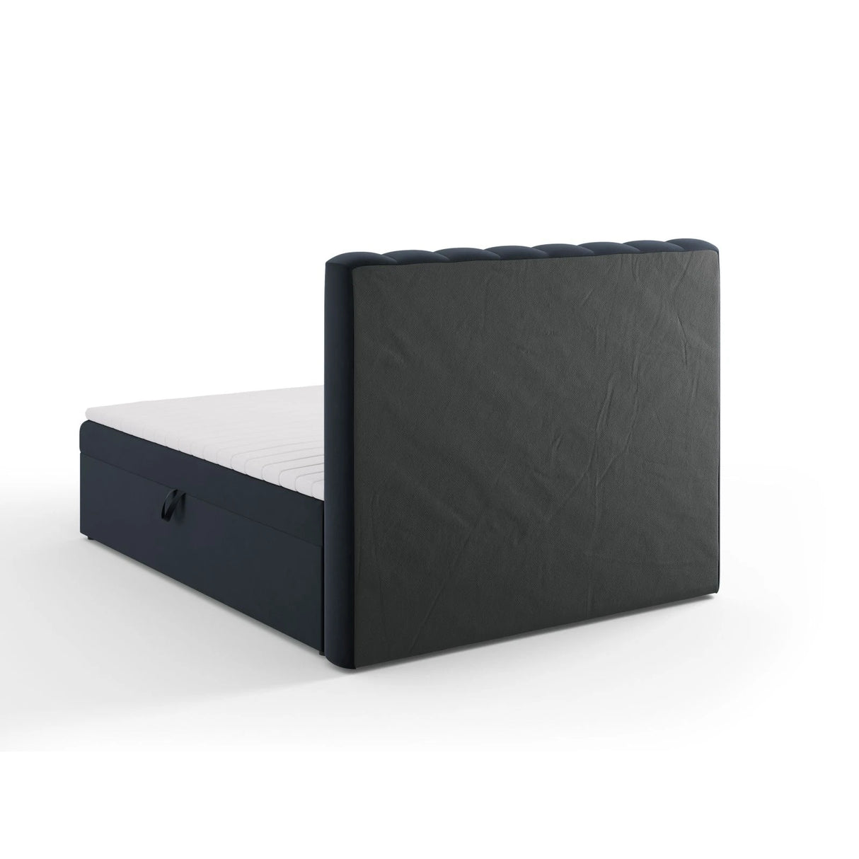 Kelp Boxspringbett mit Stauraum und Kopfteil in Samt (Blu89) in Dunkelblau, 160x200 cm – Bild 6