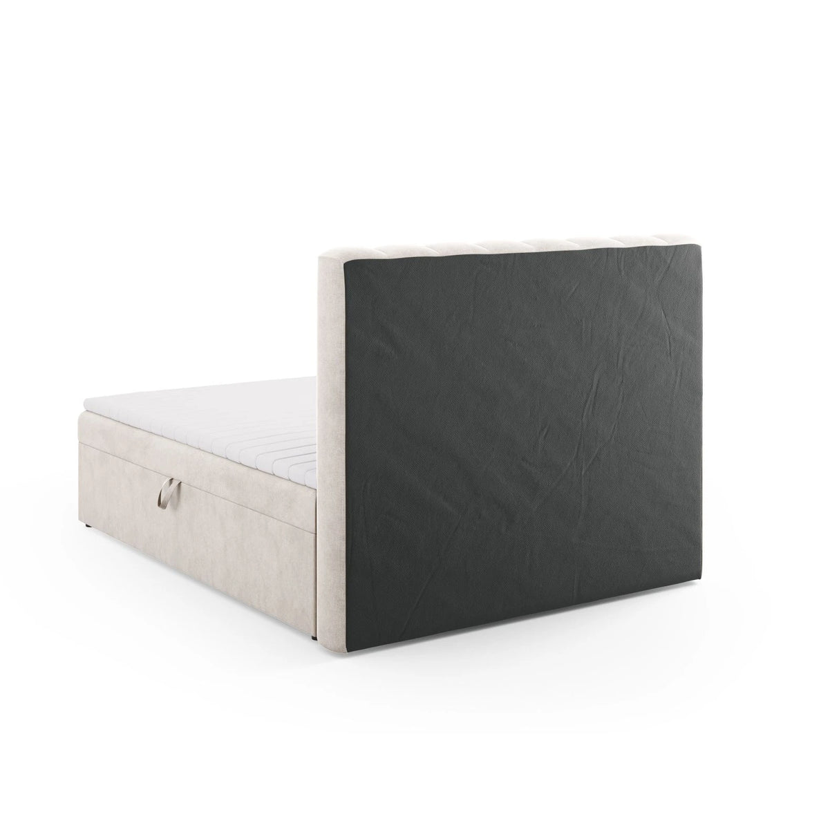 Kelp Boxspringbett mit Stauraum und Kopfteil in Samt oder Strukturstoff, 160x200 cm – Bild 6