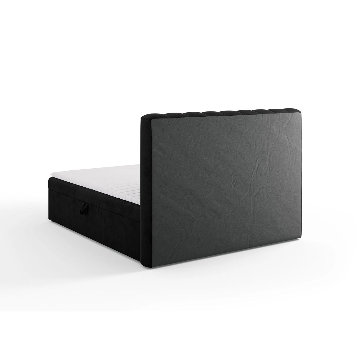 Kelp Boxspringbett mit Stauraum und Kopfteil in Strukturierter Stoff (Mol99) in Schwarz, 180x200 cm – Bild 6