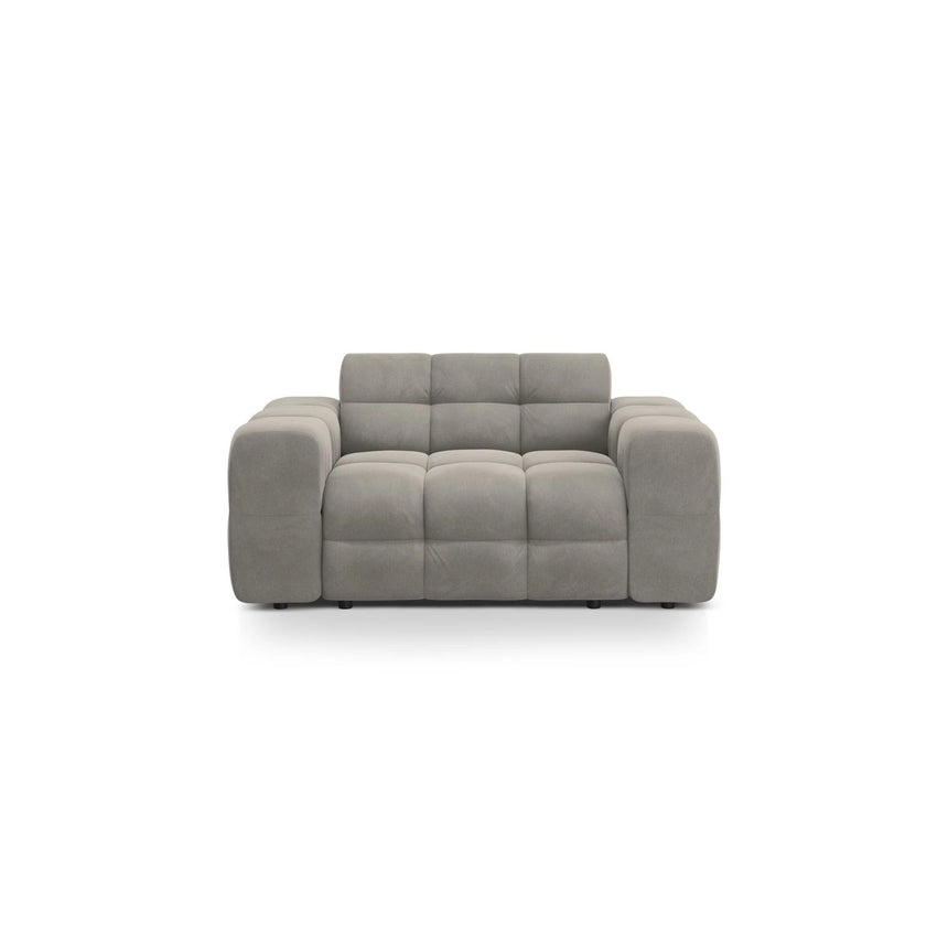 Kendal 2-Sitzer Sofa mit Bezug aus Samt (Ma2241) in Dunkelgrau, 156x103 cm – Bild 1