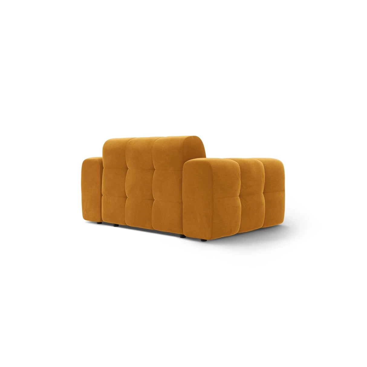 Kendal 2-Sitzer Sofa mit Bezug aus Samt (Ma2288) in Mustard, 156x103 cm – Bild 5