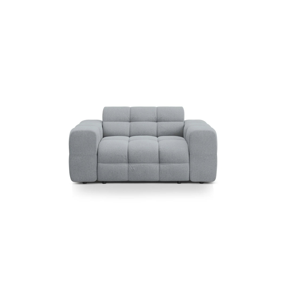 Kendal 2-Sitzer Sofa mit Bezug aus Strukturierter Stoff (Ota10) in Platinum, 156x103 cm – Bild 1