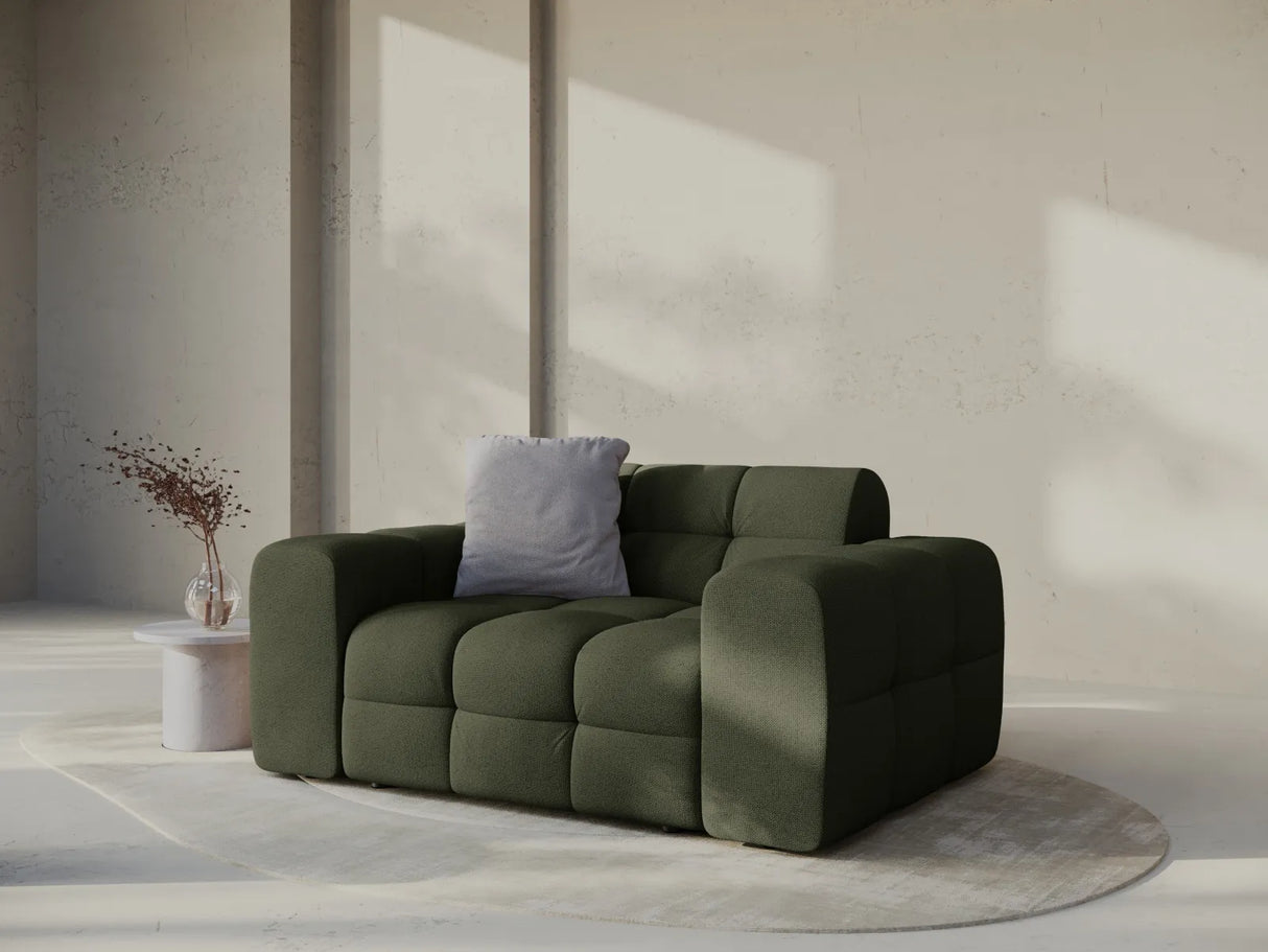 Kendal 2-Sitzer Sofa mit Bezug aus Strukturierter Stoff (Ota13) in Amazon grün, 156x103 cm – Bild 2