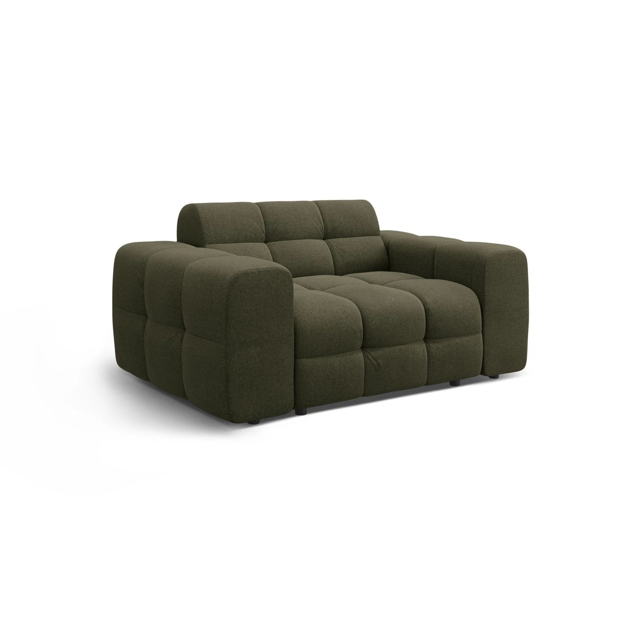 Kendal 2-Sitzer Sofa mit Bezug aus Strukturierter Stoff (Ota13) in Amazon grün, 156x103 cm – Bild 4