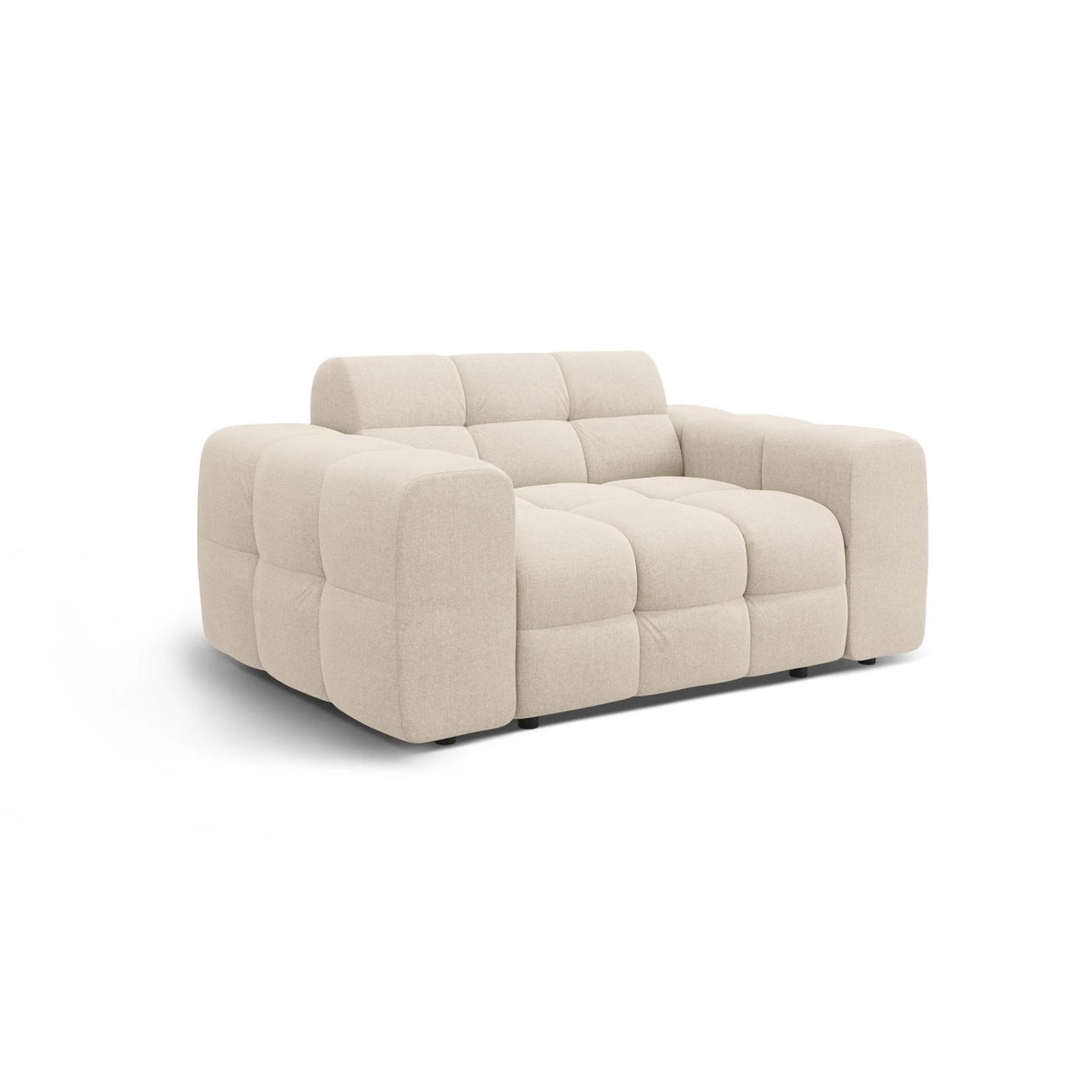 Kendal 2-Sitzer Sofa mit Bezug aus Strukturierter Stoff (Ota8) in Beige, 156x103 cm – Bild 4