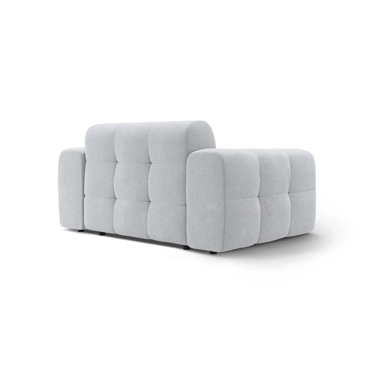 Kendal 2-Sitzer Sofa mit Bezug aus Strukturierter Stoff (Ota9) in Hellgrau, 156x103 cm – Bild 5