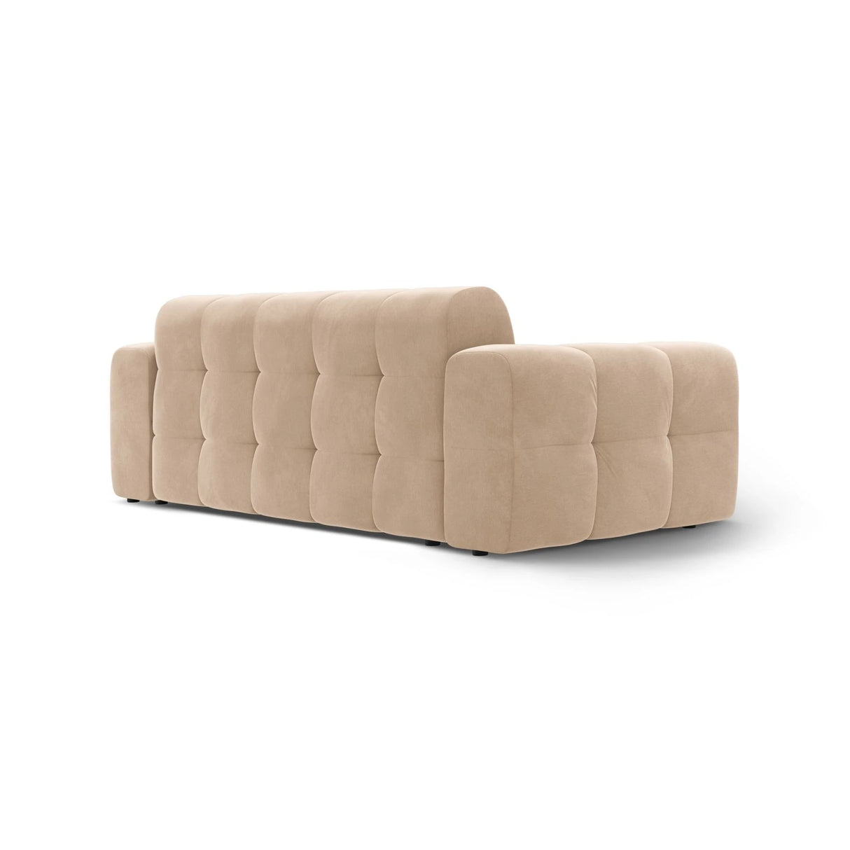 Kendal 3-Sitzer Sofa mit Bezug aus Samt (Ma2282) in Almond Beige, 222x103 cm – Bild 5