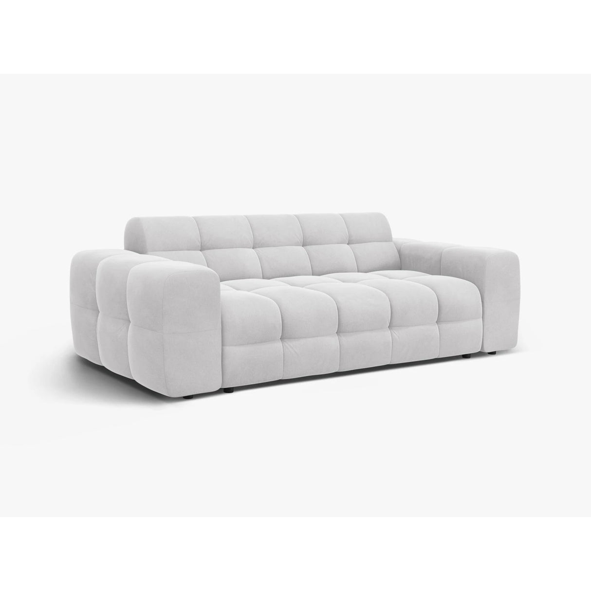 Kendal 3-Sitzer Sofa mit Bezug aus Samt oder Strukturstoff, 222x103 cm – Bild 4