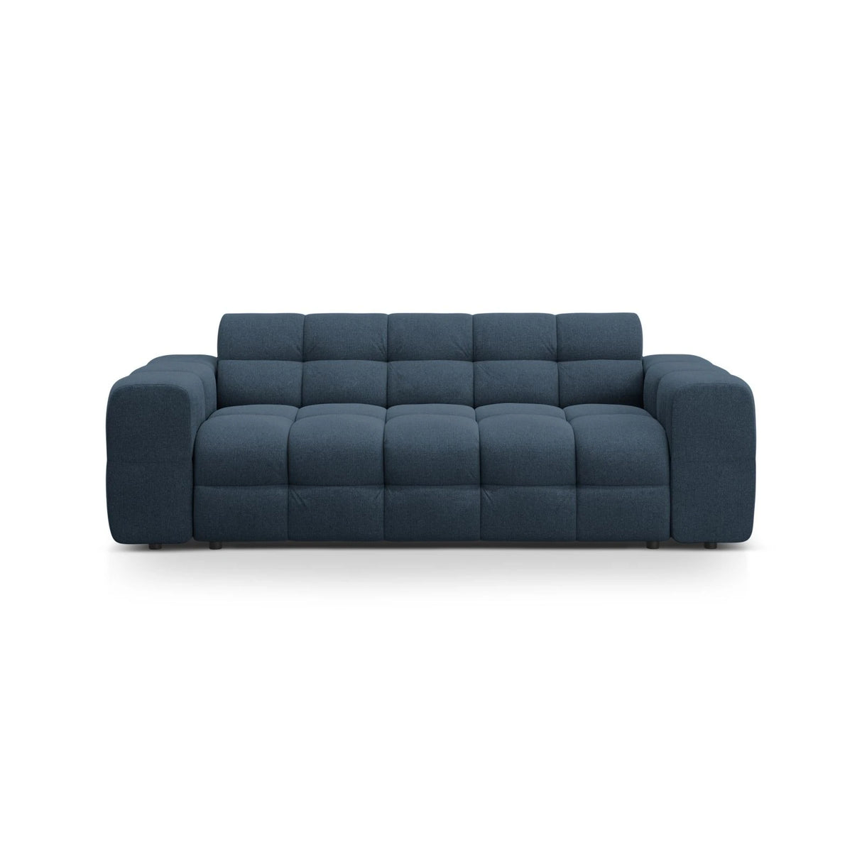 Kendal 3-Sitzer Sofa mit Bezug aus Strukturierter Stoff (Ota18) in Marineblau, 222x103 cm – Bild 1