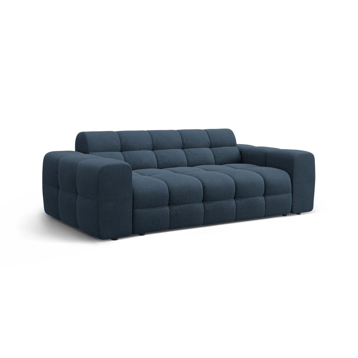 Kendal 3-Sitzer Sofa mit Bezug aus Strukturierter Stoff (Ota18) in Marineblau, 222x103 cm – Bild 4